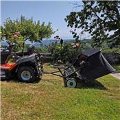 Balayeuse feuilles et gazon pour tracteur tondeuse et quad 105 cm