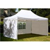 Tente de réception pliante 3x6m polyester 260g revêtement PVC+4 côtés