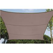 Voile solaire carr - 3.6 x 3.6m taupe