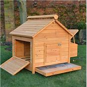 Poulailler bois 4 poules Chocopoulette XXL