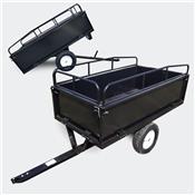 Remorque pour tracteur tondeuse autoporte quad acier