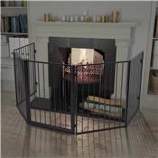 Barrière de protection pare-feu poêle cheminée barbecue et escaliers