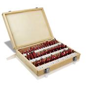 Coffret 35 fraises carbure queue de 8mm pour défonceuse