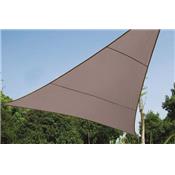 Voile d'ombrage triangulaire 3.6 x 3.6 x 3.6m taupe