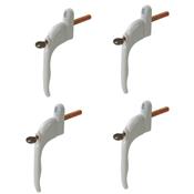 Lot de 4 poignées de fenêtre à clé