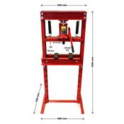 Presse hydraulique d'atelier 20 tonnes avec 6 positions de réglage