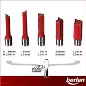 Coffret 20 fraises carbure queue de 8mm pour défonceuse