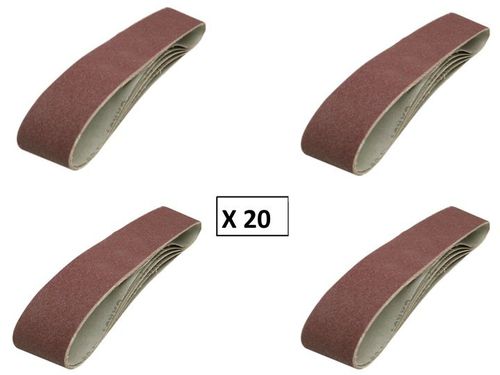 Terrarum Lot de 10 bandes abrasives pour ponceuse métallique GXK51 P80-P800 71050 mm 