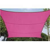 Voile solaire carr 3.6 x 3.6m fuschia