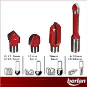 Coffret 20 fraises carbure queue de 8mm pour défonceuse