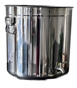 Cuve marmite de brassage inox avec robinet acier 50 litres