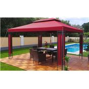 Tonnelle de jardin Swing & Harmonie 3x4 bordeaux