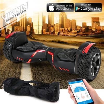 Hoverboard gyropode 800W noir SUV 4x4 tout-terrain