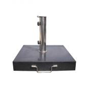 Pied de parasol en granite noir carré 40 kg