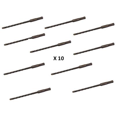 Lot 10 forets SDS plus 4 taillants 6 x 160mm béton