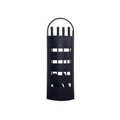 Serviteur de cheminée design moderne 4 accessoires noir