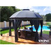 Tonnelle de jardin Swing & Harmonie® ronde anthracite