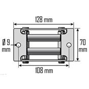 Guide câble à rouleaux pour treuil électrique 12V