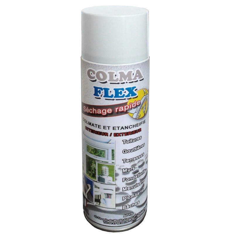 Spray bitumeux d'étanchéité toiture terrasse blanc 500 ml Destockoutils