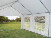 Toit blanc en PVC 480g/m2 pour tente de reception 4 x 6 m
