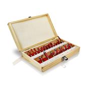 Coffret 20 fraises carbure queue de 8mm pour défonceuse