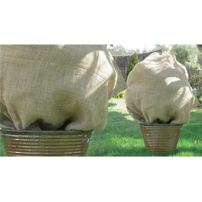 Lot de 6 sacs housses d'hivernage pour plantes en toile de jute