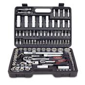 Boite  outils avec cl  cliquet et douilles 108 pcs