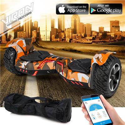 Hoverboard gyropode 800W camo orange tout-terrain