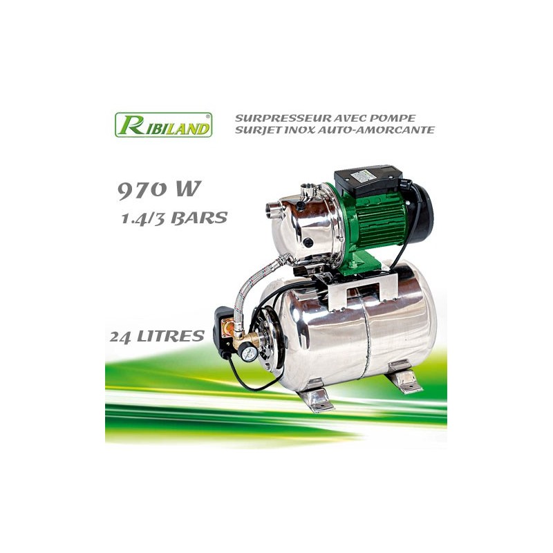 Pompe à eau de surface auto-amorcante 970W - Ribiland