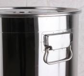 Marmite cuve de brassage en inox avec couvercle faitout 50 litres