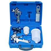 Coffret 2 pistolets à peinture professionnels pneumatique pour compre