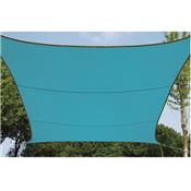 Voile solaire carré 3.6 x 3.6m turquoise