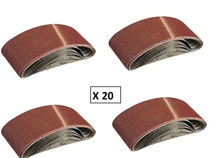 5 bandes abrasives 100x610 mm pour ponceuse