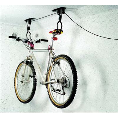 Support de rangement lève vélo par suspentes au plafond