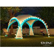 Tente pliante pour événement DOM 3,60x3,60 m éclairage led Swing & Ha