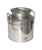 Fut inox avec couvercle à vis 30 litres