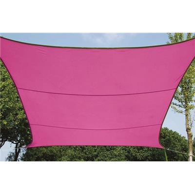 Voile solaire carré 3.6 x 3.6m fuschia