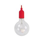 Suspension design Vellight rouge ampoule filaments led 12,5mm bubble