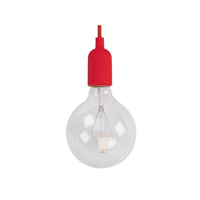 Suspension design Vellight rouge ampoule filaments led 12,5mm bubble