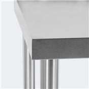 Table inox professionnelle 100 x 60 x 85 cm