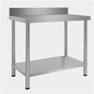 Table inox professionnelle 100 x 60 x 85 cm avec dosseret