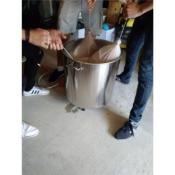 Marmite cuve de brassage en inox avec couvercle faitout 70 litres