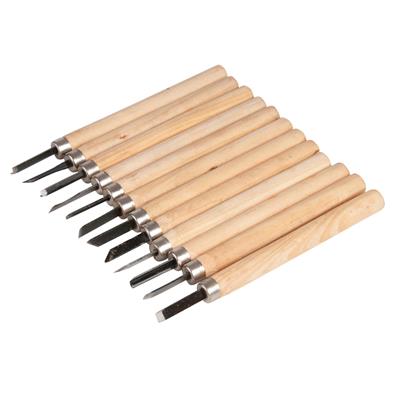 Jeu de 12 ciseaux à bois outils de sculpteur 135 mm