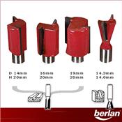 Coffret 20 fraises carbure queue de 8mm pour défonceuse