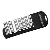 Coffret de 7 douilles femelles longues 1/2 pouces