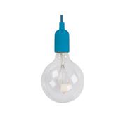 Suspension design Vellight bleue ampoule filaments led 12,5mm bubble