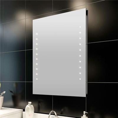 Miroir lumineux de salle de bain à led 50 x 60 cm