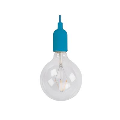 Suspension design Vellight bleue ampoule filaments led 12,5mm bubble