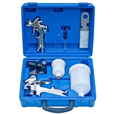 Coffret 2 pistolets à peinture professionnels pneumatique pour compre