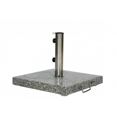 Pied de parasol en granite gris carré 20 kg